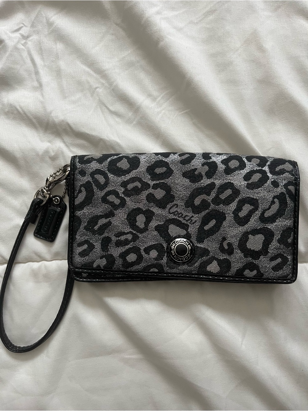 Coach Vintage Y2K Leopard Print Wallet